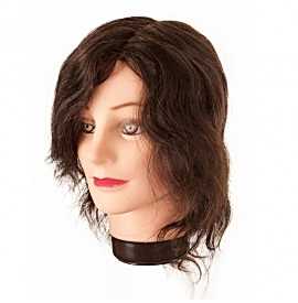 Eurostil cap de papusa par natural cu suport - 01455