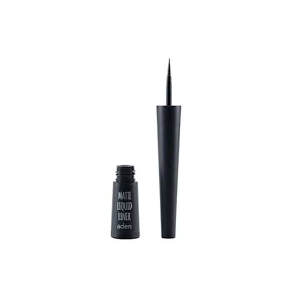 Tuș mat cu pensulă - Negru - Matte Liquid Liner - Aden Cosmetics Tuș mat cu pensulă - Negru - Matte Liquid Liner - Aden Cosmetics