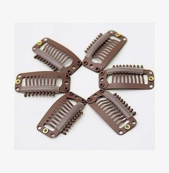 Clips pentru extensii - Maro - 1 buc Clips pentru extensii - Maro - 1 buc