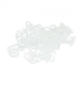 SalonShop - Elastice transparente din silicon - 100 buc