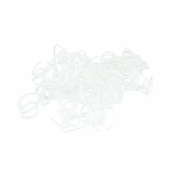 SalonShop - Elastice transparente din silicon - 100 buc SalonShop - Elastice transparente din silicon - 100 buc